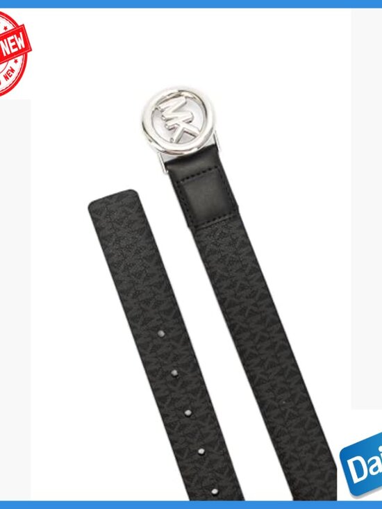 32mm Leather Belt with Buckle Closure, Standard Fit for Women main image 4